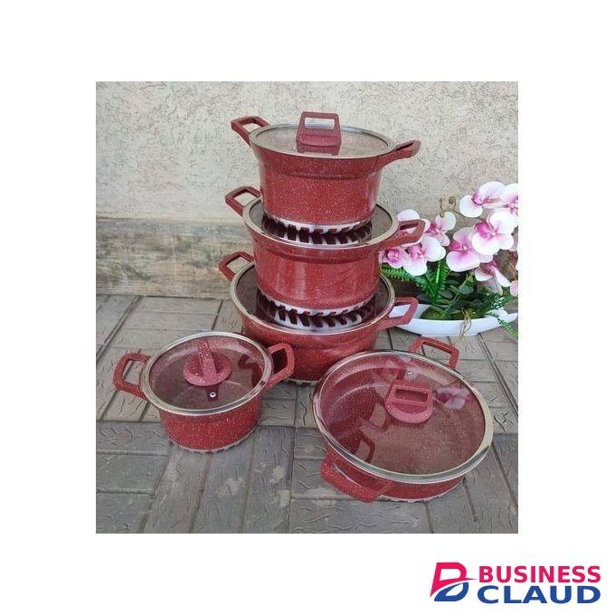 HK 10pc Granite Cookware Set