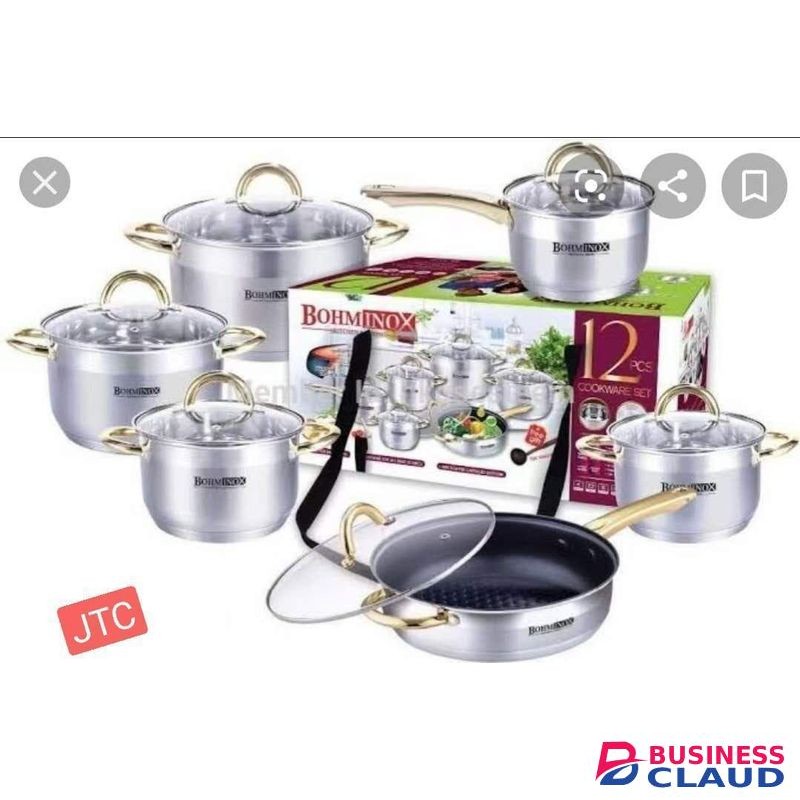 12pc Bominox Cookware