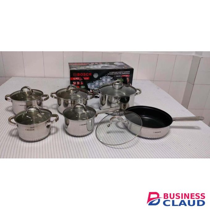 12PC Bosch Stainless Steel COOKWARE