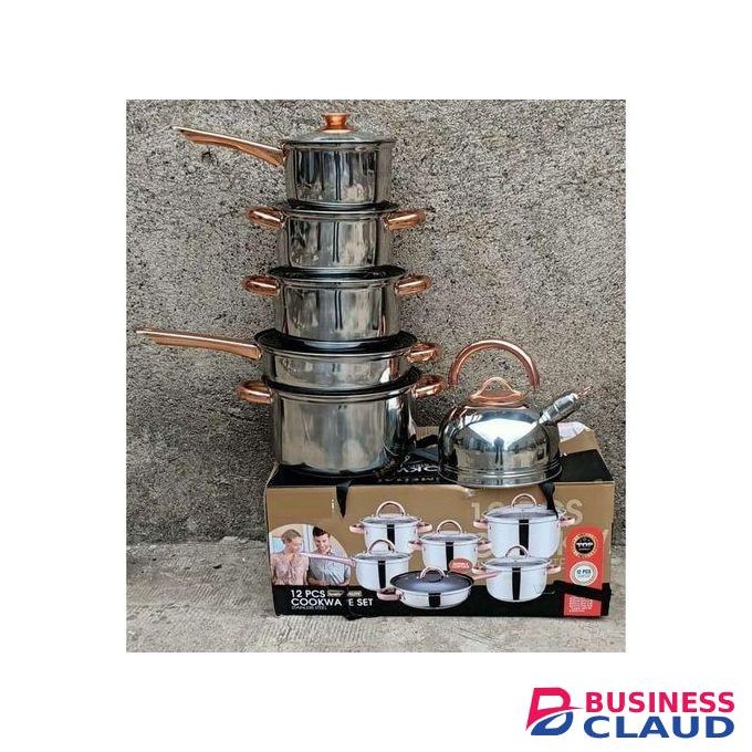 Yimeitai 12pc Stainless Steel Yimattel Cookware Set Cooking Pot