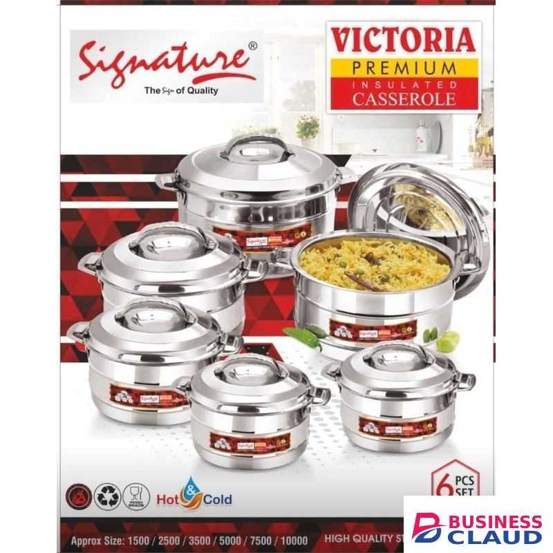 Signature Victoria 6-Piece Stainless Steel Hotpot Set – 1500ml to 10000ml