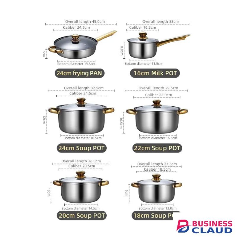 12PCS Non-Stick Kitchen Cookware Set