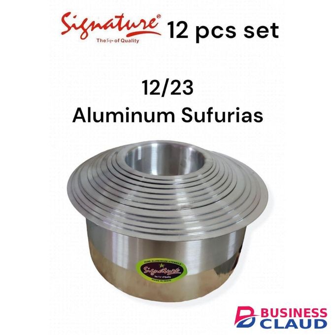 Signature 12Pcs Aluminum Sufurias CookIng Pots