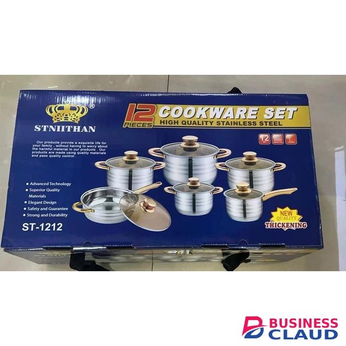 12 PIECES STNIITHAN KITCHEN COOKWARE SET