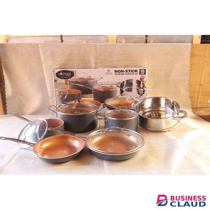 10pc Non stick Gotham Cookware