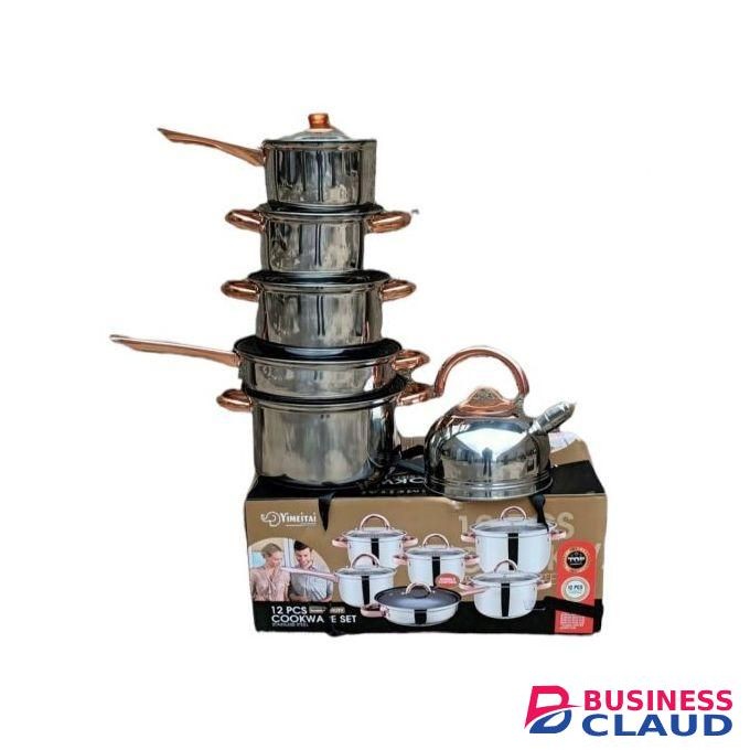 12pcs Heavy Duty Induction Cooking Pots