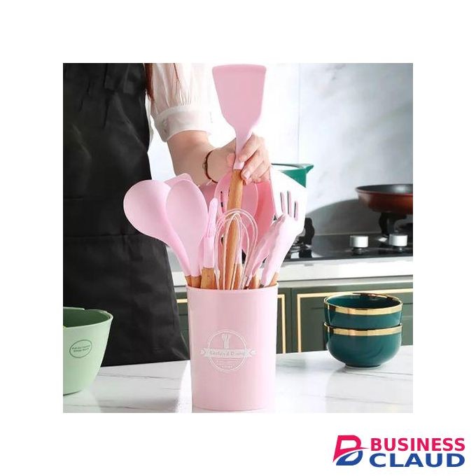 12 Pcs Kitchen Silicon Spoons Set