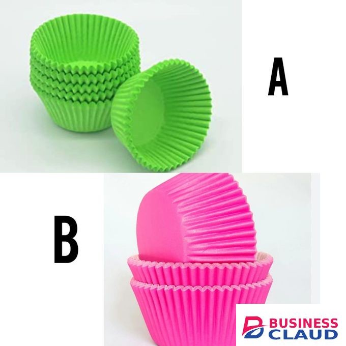 12Pcs Silicone Cupcakes/Cup Cakes/Muffin/Queen Cakes Baking Molds Cases