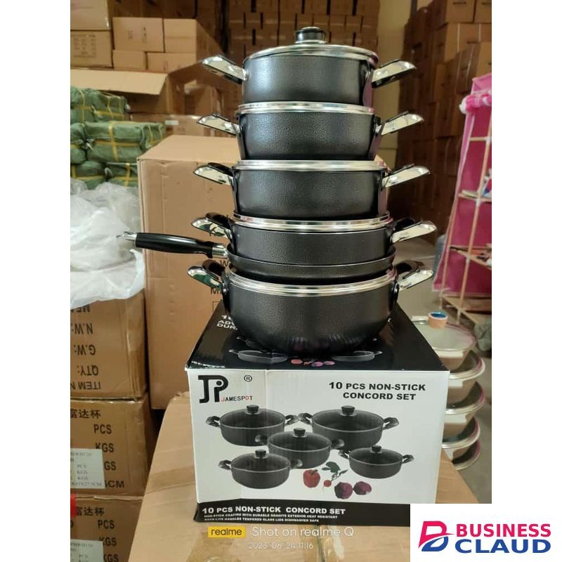 10 Pieces Heavy Duty Jp Non Stick Cookware Set
