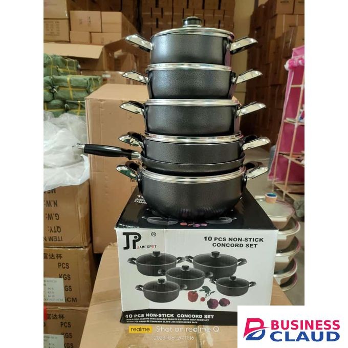 10 Pieces Heavy Duty Jp Non Stick Cookware Set