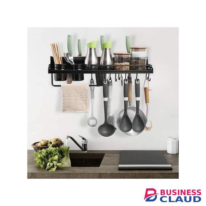 Aluminum Kitchen Floating Shelf Organizer