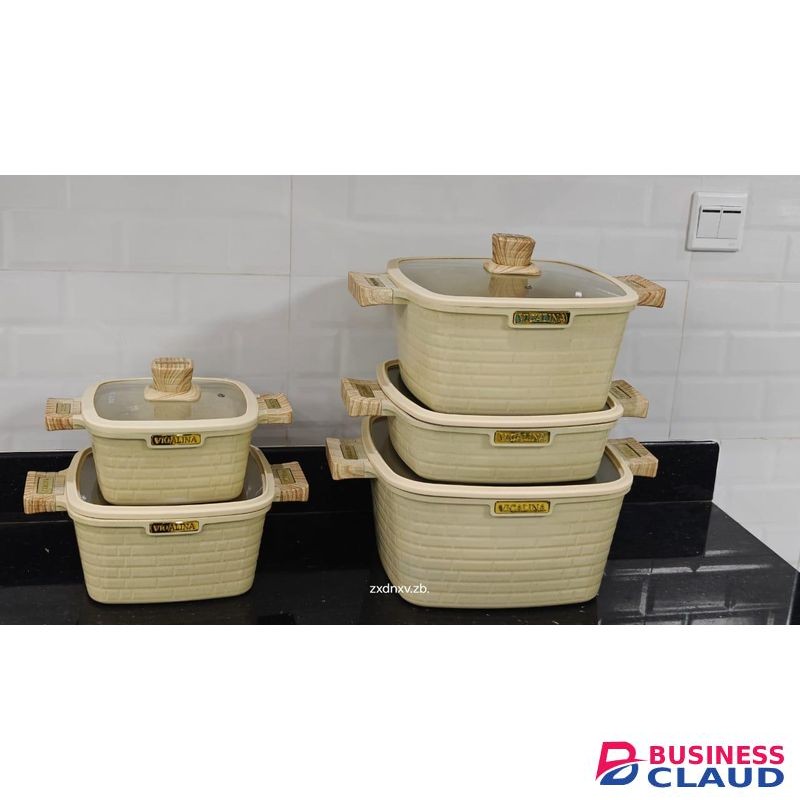10pcs Granite Block Cookware Set