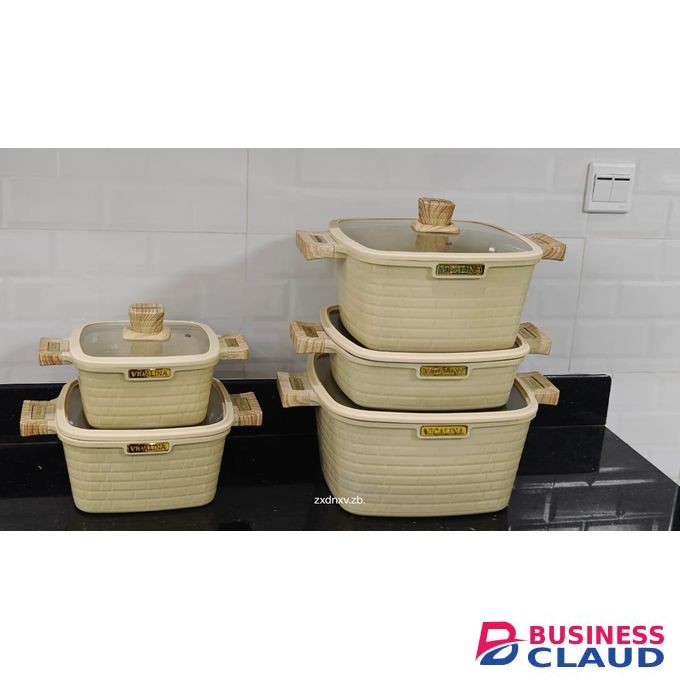 10pcs Granite Block Cookware Set