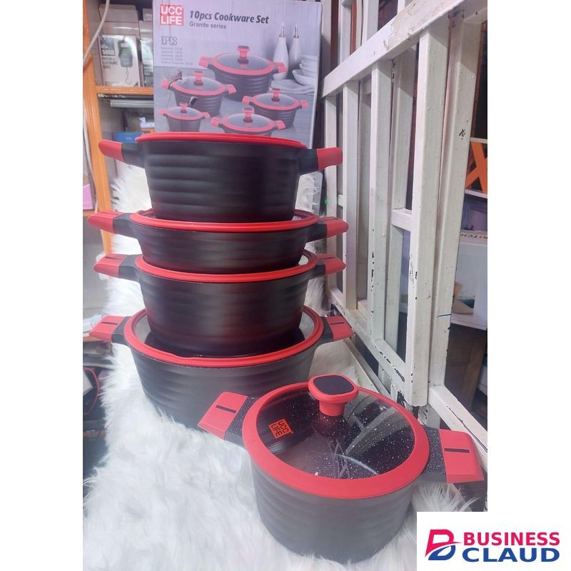 10pcs Granite Cookware Set – Model UCC 2410