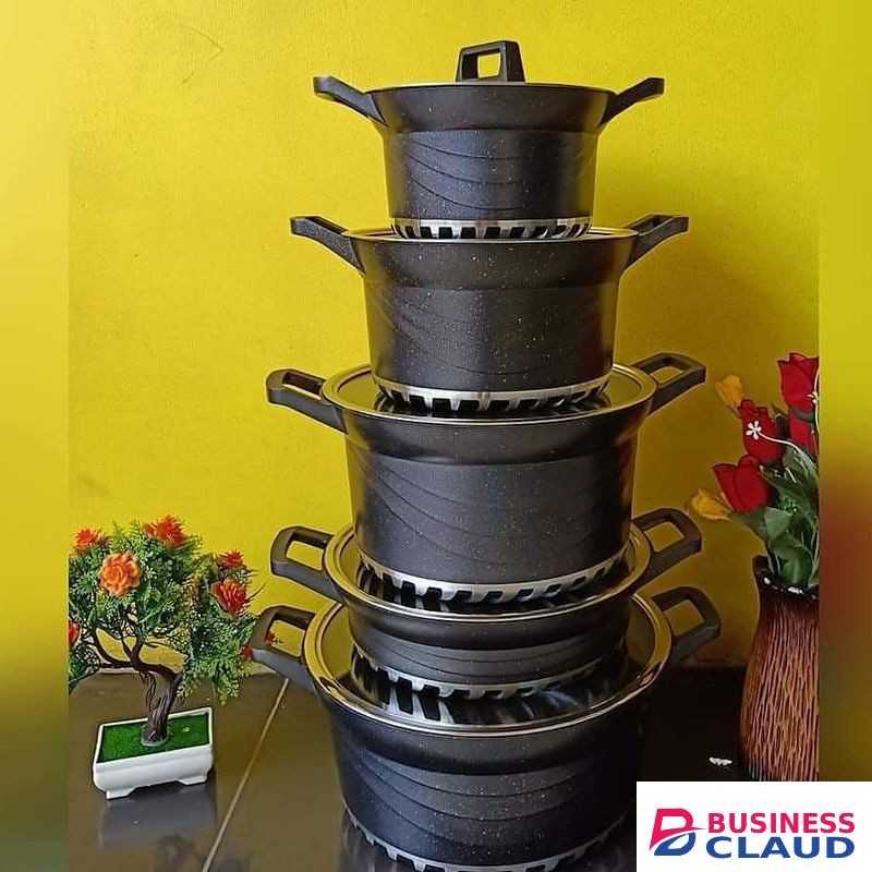 10pcs Granite Cooking Pots. Original German Cookware