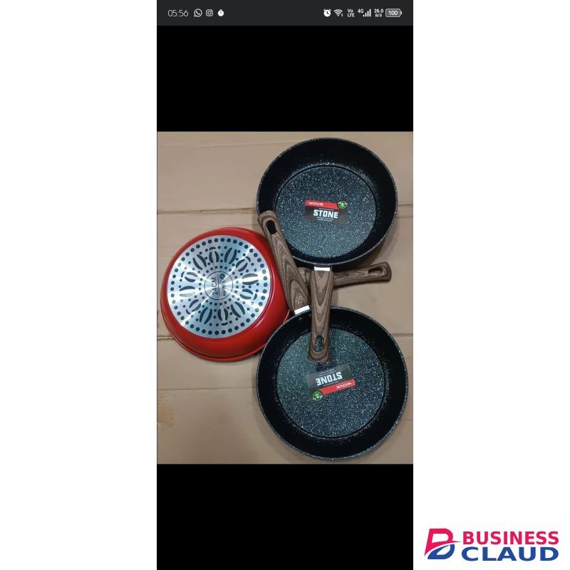 Stone Granite Heavy Guage Nonstick Stone Mable Frying Pan