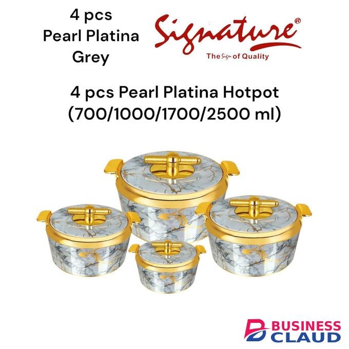 Signature 4 Pieces Set Pearl Platina Hotpot