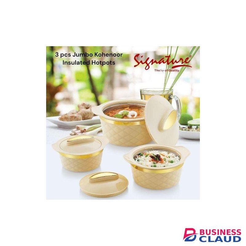 Signature 3Pcs Kohenoor Jumbo Insulated Hotpots