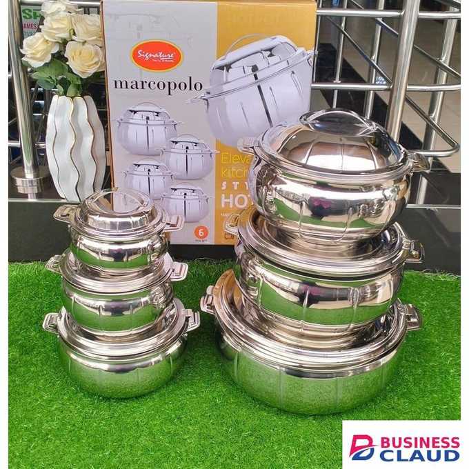 Signature 6Pcs Macropolo Stainless Steel Hot Pot