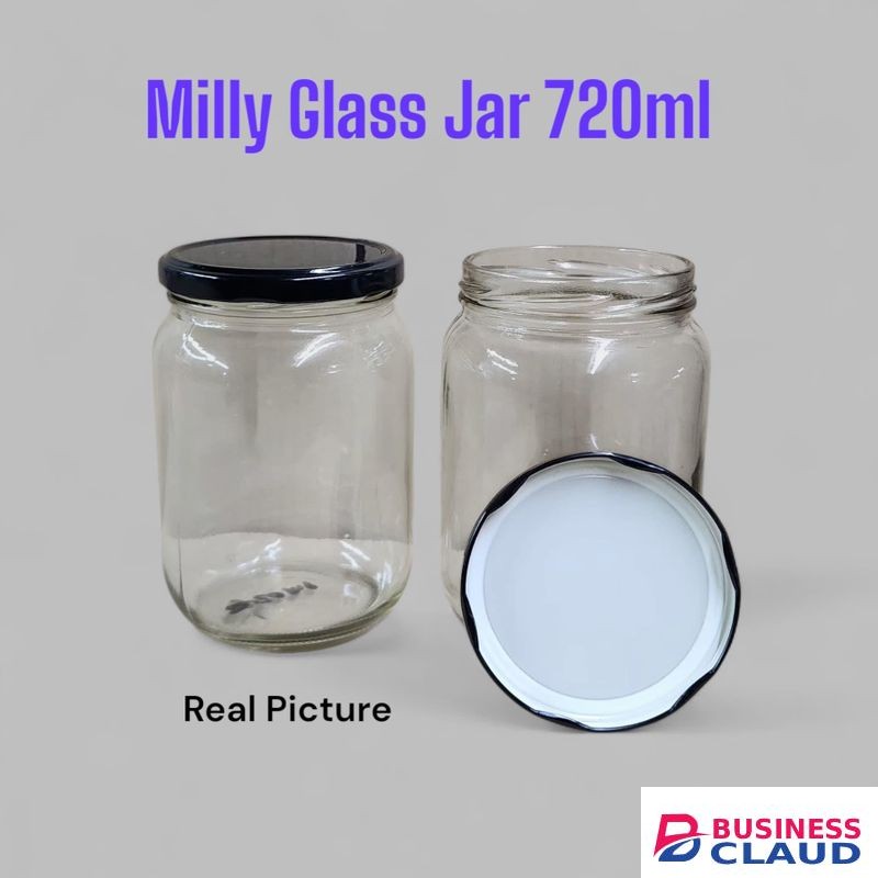 Glass mason Jars 720 ML ( 13cm by 8.2cm)