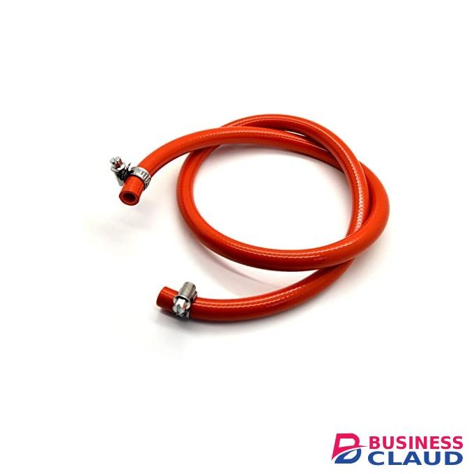 2 Meters Gas Delivery Hose Pipe + 2 Free Clips