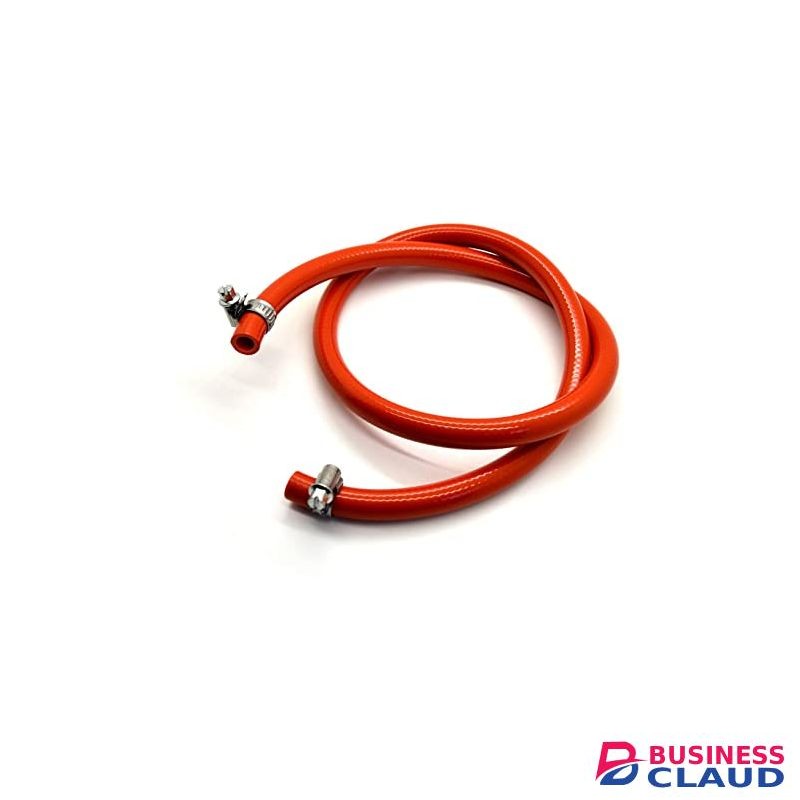 2 Meters Gas Delivery Hose Pipe + 2 Free Clips