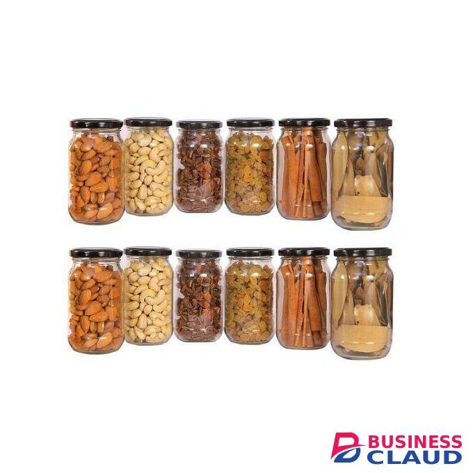 1000Ml Glass Jars With Airtight White Lids For Canning Glass Canning Jars For Pickling, Jam, Jelly, Overnight Oats, Yogurt, Chia Pudding, Salad, Desert, DIY Candles