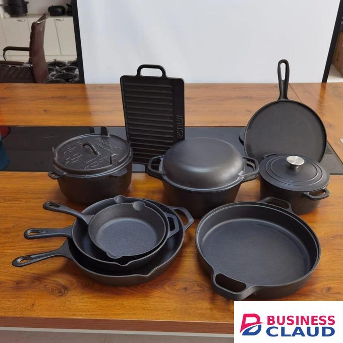 *Preseasoned Cast-iron Set