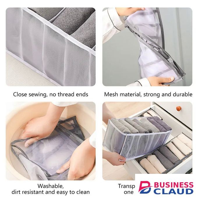 4pcs Foldable Pants Organizer Drawers Bras Socks Underwear Organizer