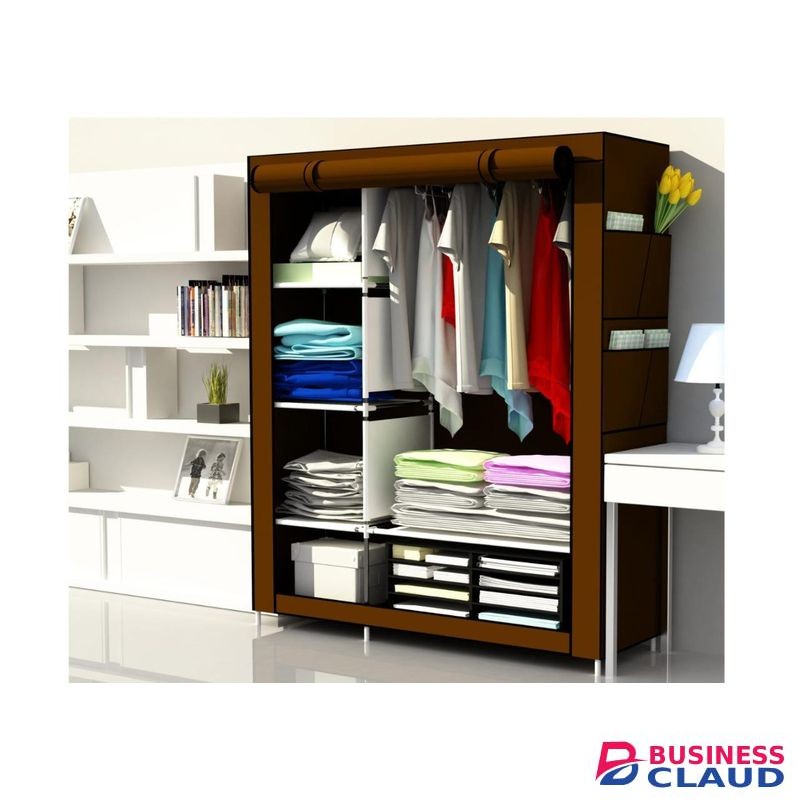 Winvas 2 Column Metallic Wardrobe