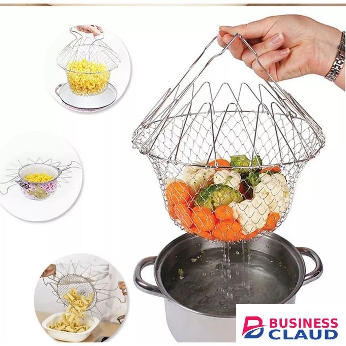 Chef Basket Strainer Drainer Colander Mesh Chef Basket