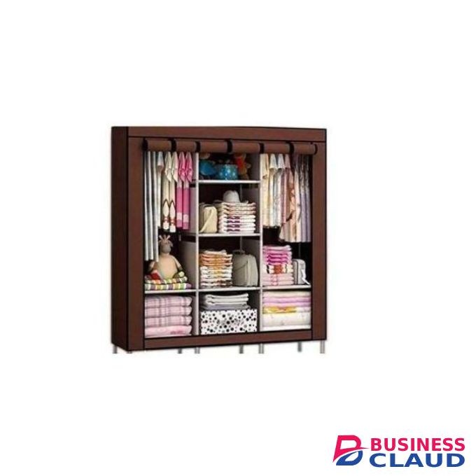 Wardrobe Metallic 3 column portable