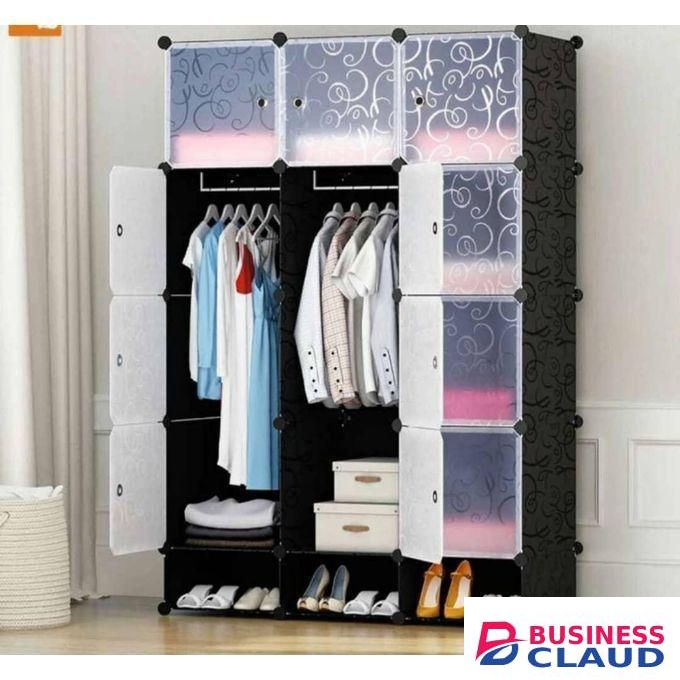 TC Portable 3-Column Plastic Wardrobes,