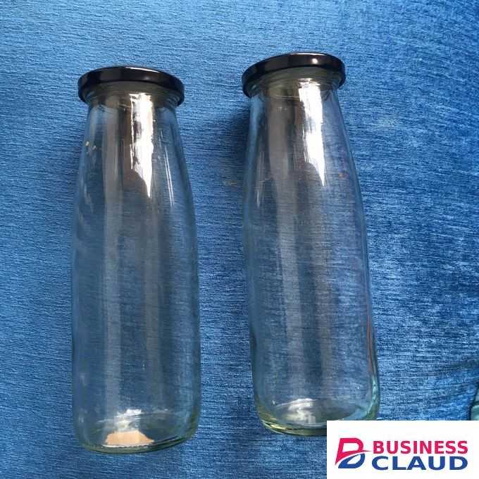 500ml Milk, Juice Glass Jar with Airtight Lids Storage jars