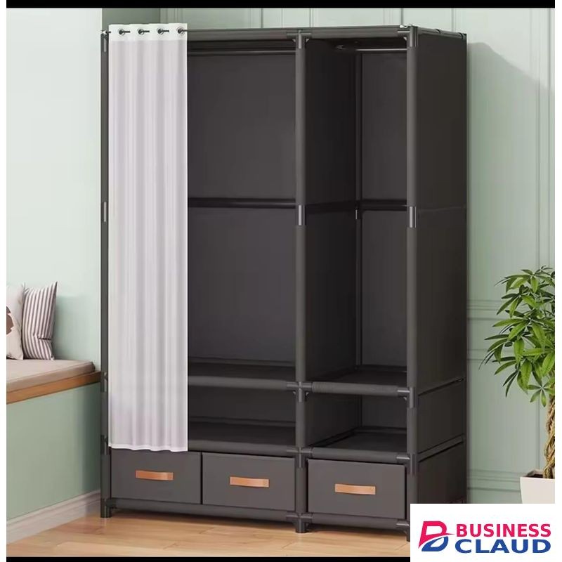 Elegant Heavy Duty Metallic Wardrobe