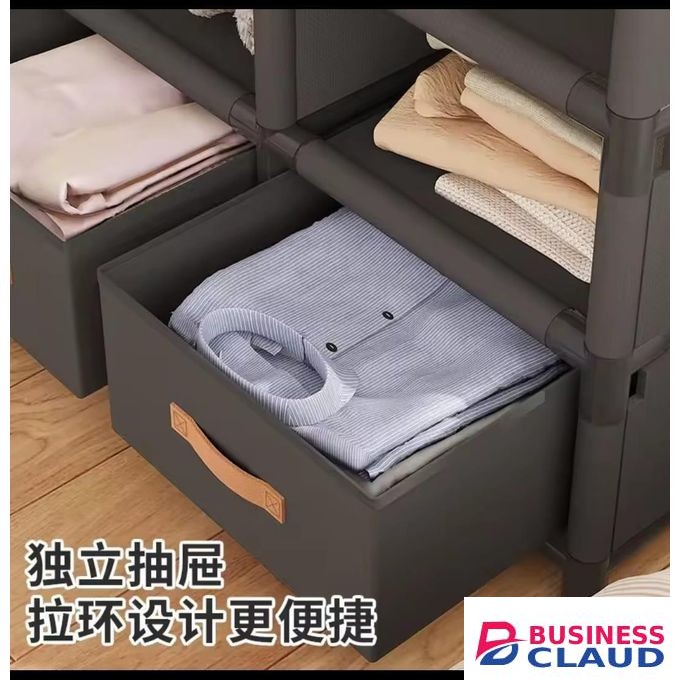 Elegant Heavy Duty Metallic Wardrobe