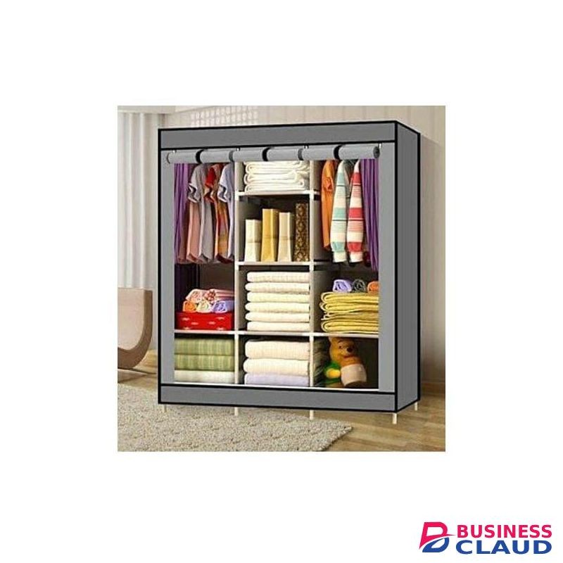 Elegant 3 Column Metallic Wardrobe