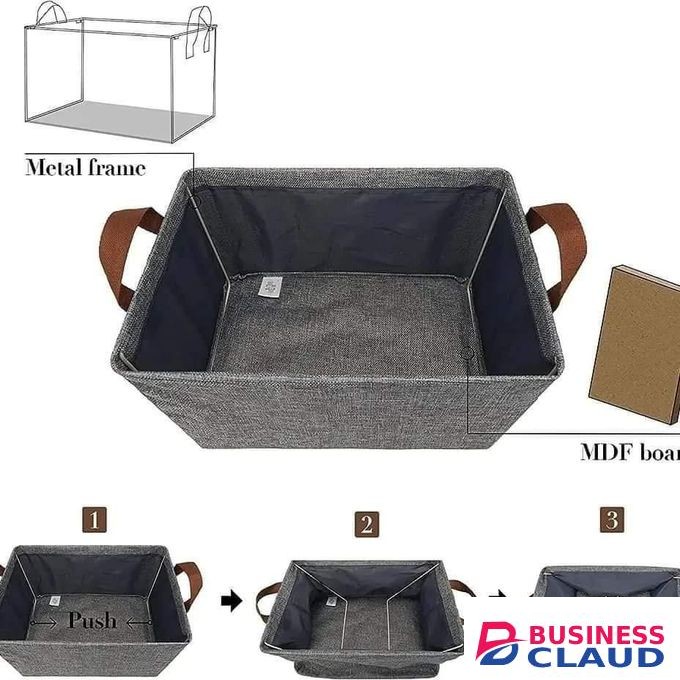 Foldable Clothes Storage Bag / Laundry Bin / Closet Wardrobe Organizer - 47×29×20cm
