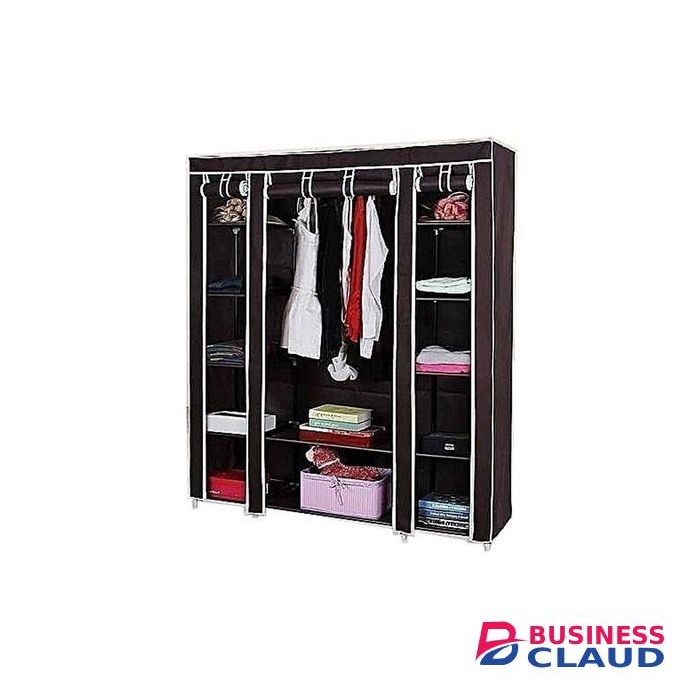 DIY Very Strong Portable 3 Column Wardrobe Quality Fabric