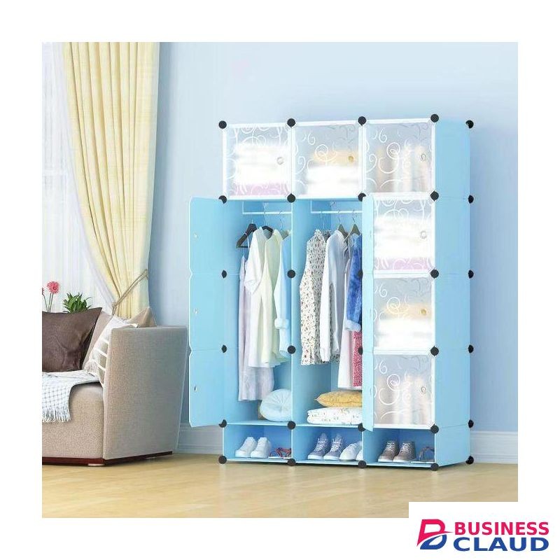 TC 3 Column Space Saving Portable Plastic Wardrobe – Durable, Stylish & Easy To Assemble
