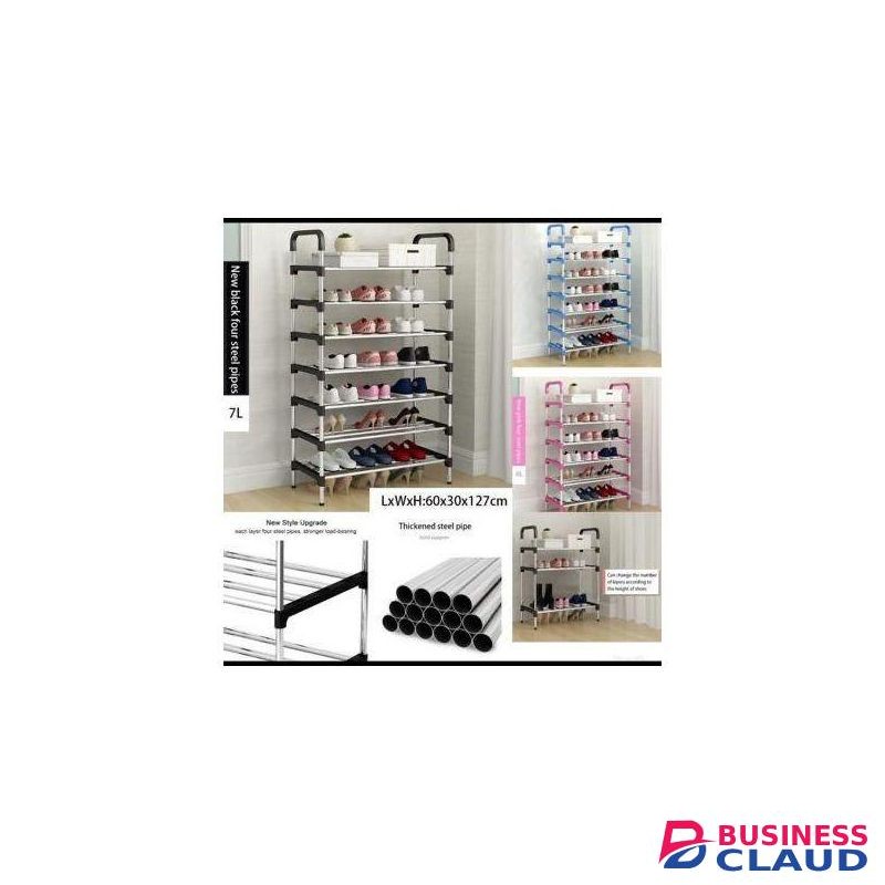 HOMMY Adjustable Portable Shoerack - 7 Tier