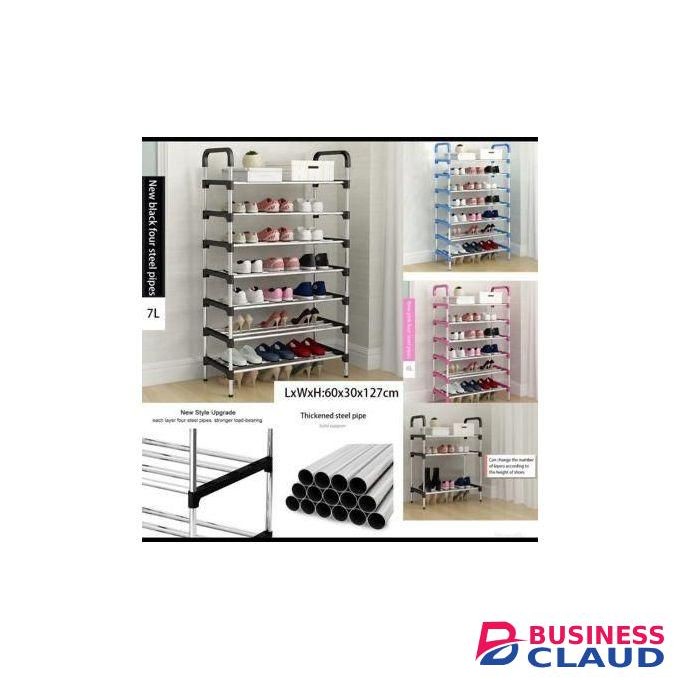 HOMMY Adjustable Portable Shoerack - 7 Tier