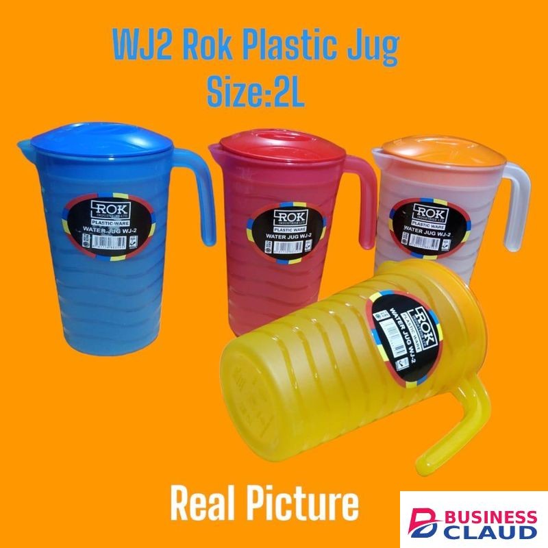 Rock 2 Litre Plastic Jug For Storage & Serving.