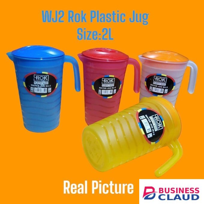 Rock 2 Litre Plastic Jug For Storage & Serving.
