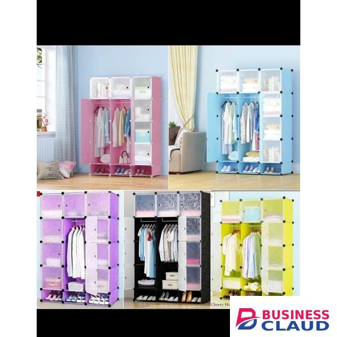 3 Column Stong Portable Plastic Wadrobe