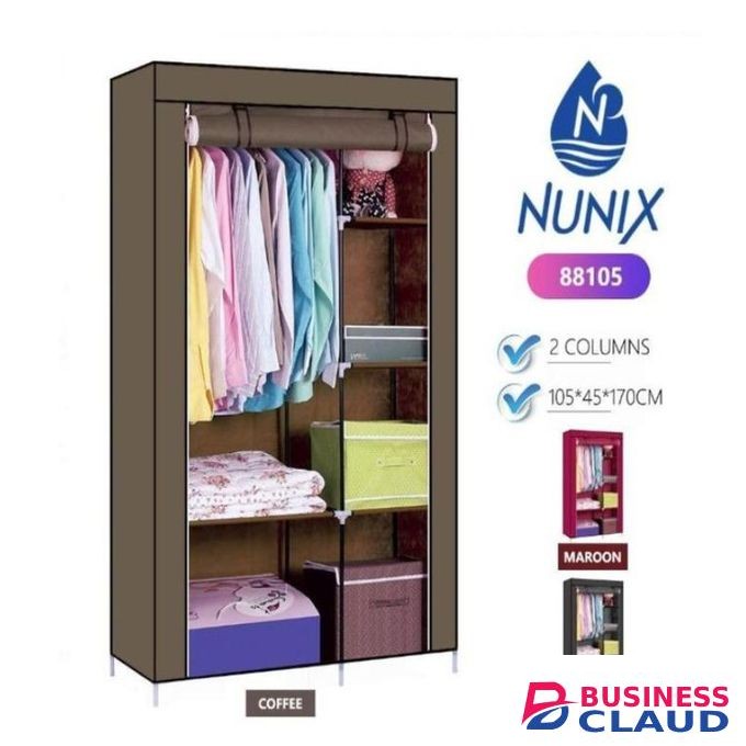 Nunix Portable Wardrobe 2 Column