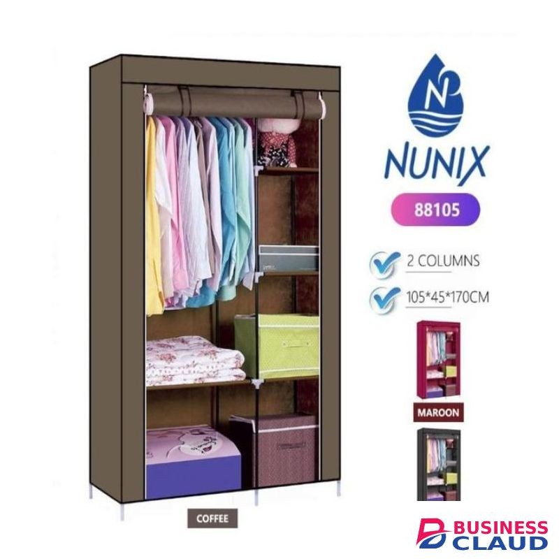Nunix Portable Wardrobe 2 Column