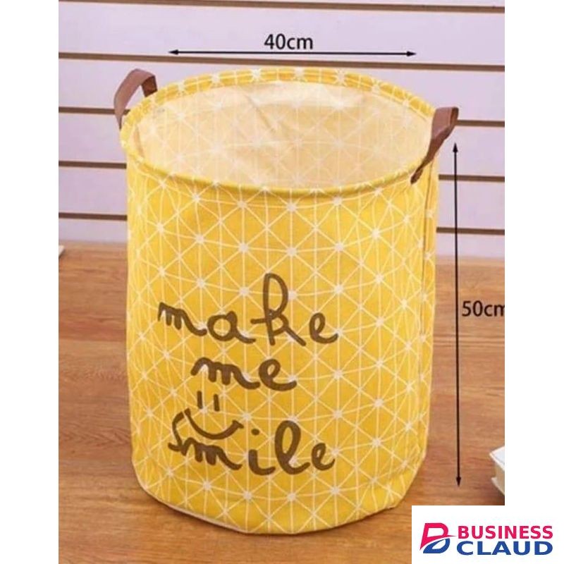 Oban Linen Laundry Baskets Dirty hamper, Folding Laundry Basket, Dirty Clothes Storage Basket, Collapsible Laundry Basket as Space Saving Organizer for Storing Laundry, Quilt, Kids Toys (Yellow)