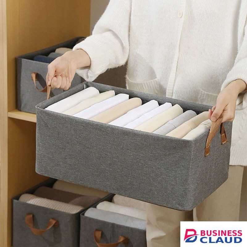 Foldable multipurpose HARD FABRIC clothes/closet organizer