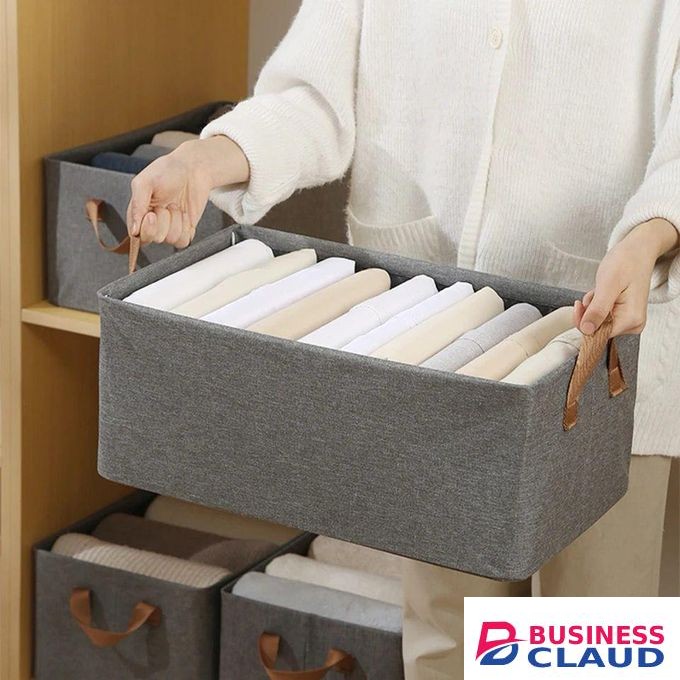 Foldable multipurpose HARD FABRIC clothes/closet organizer